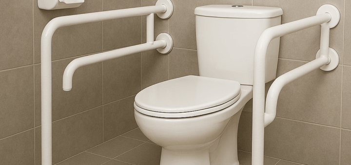 Haltegriffe an der Toilette – welche Möglichkeiten gibt es für pflegebedürftige Personen?