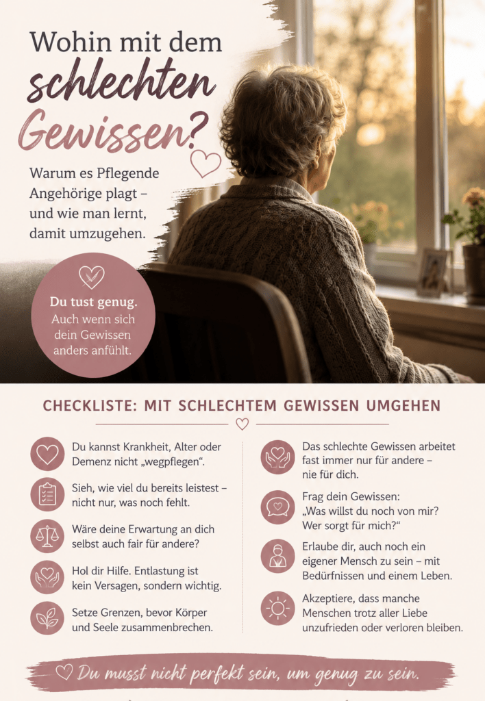 Wohin mit dem schlechten Gewissen?