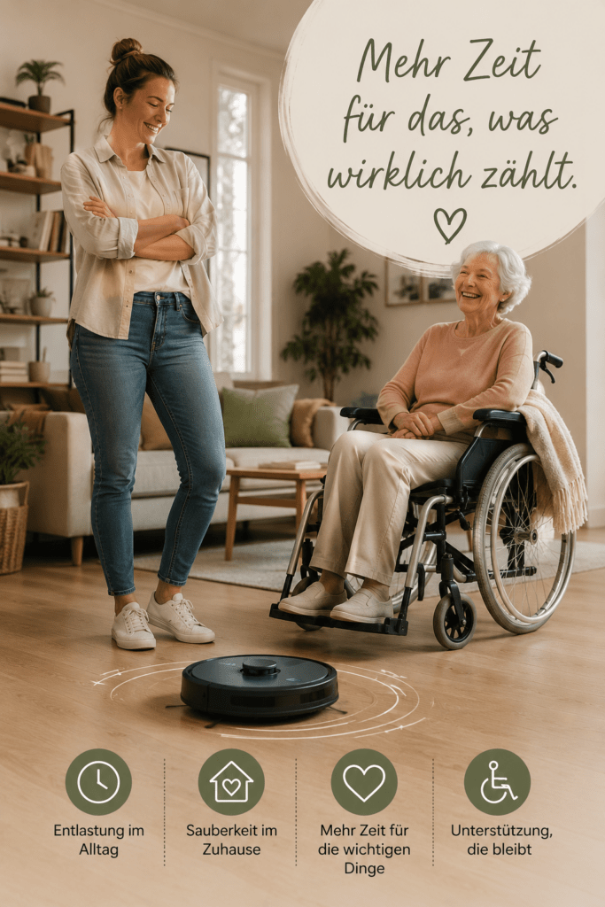 Wie Saug- und Wischroboter in der Pflegezeit entlasten